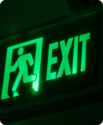 Exit sign